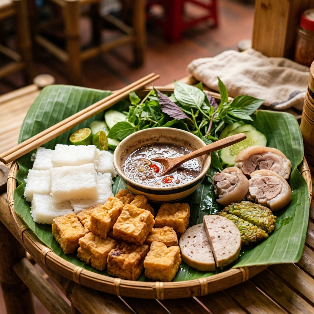 Mẹt Bún Đậu Mắm Tôm Đặc Biệt